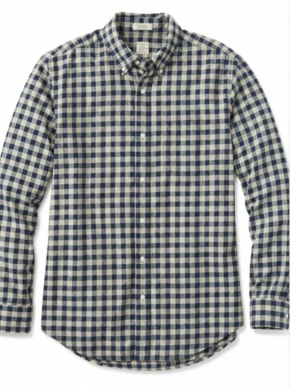 J.Crew Button Down Shirt Slim Fit Gingham Small | Blue Check Cotton | Preppy